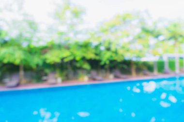 Hotel resort açık yüzme havuzunda bulanıklık