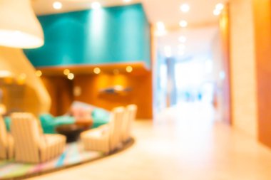 Soyut bulanık otel lobisi iç oda