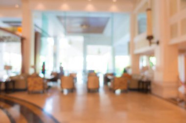 Soyut bulanık otel lobisi iç oda