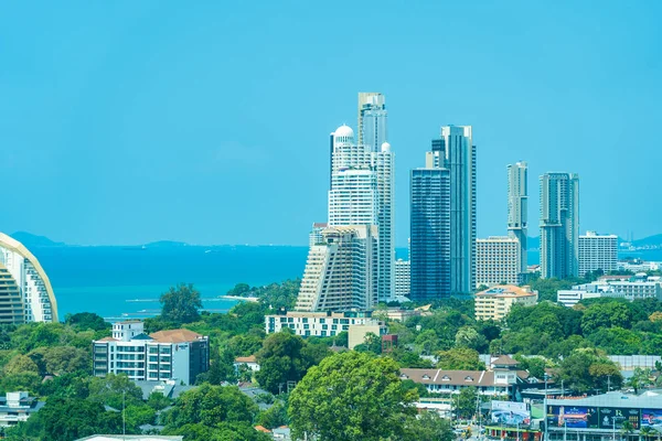 Pattaya Tailândia - 23 de outubro de 2019: bela paisagem urbana e lan — Fotografia de Stock
