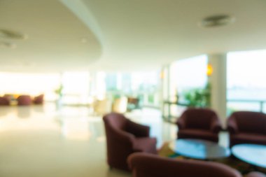 Soyut bulanık otel lobisi iç oda