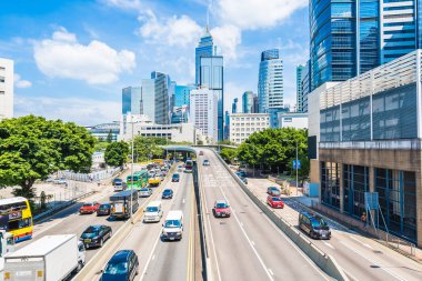 Hong kong, Çin - 15 Eylül, 2018: güzel mimari ofis 