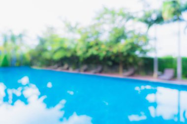 Hotel resort açık yüzme havuzunda bulanıklık