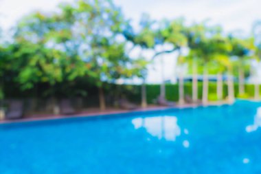 Hotel resort açık yüzme havuzunda bulanıklık