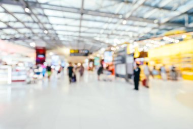 Soyut bulanıklık ve ufuk Havaalanı terminal iç