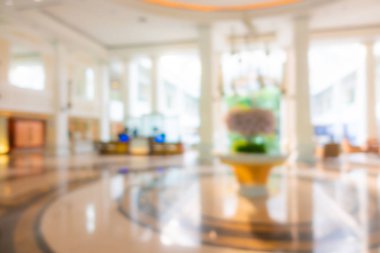 Soyut bulanık otel lobisi iç oda