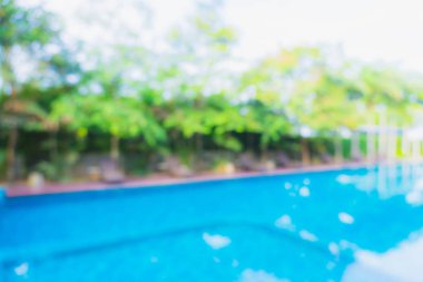 Hotel resort açık yüzme havuzunda bulanıklık