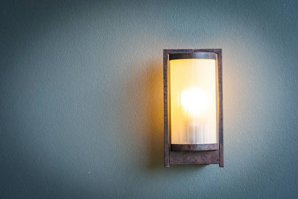Lehká lampa na zeď dekorace — Stock fotografie
