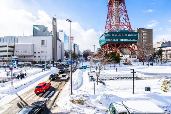 日本北海道札幌-2019年2月2日美丽的建筑 — 图库照片