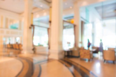 Soyut bulanık otel lobisi iç oda
