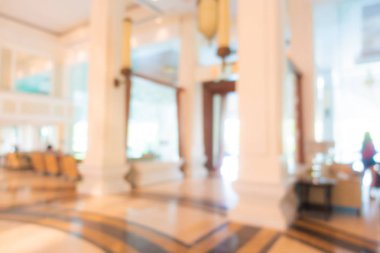 Soyut bulanık otel lobisi iç oda