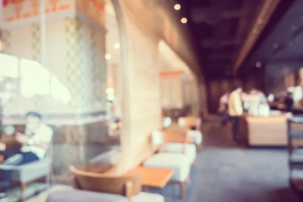 Absztrakt blur és Defocus kávézóban kávézó és étterem interi — Stock Fotó