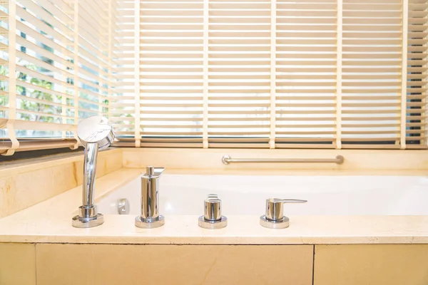 Beautiful luxury white bathtub decoration interior