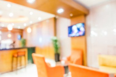 Soyut bulanıklık ve ufuk otel ve lobi iç