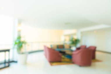 Soyut bulanık otel lobisi iç oda