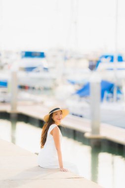 Relax asian eğlence genç gülümsemek güzel kadın mutlu portre