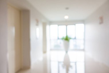 Soyut bulanık otel lobisi iç oda