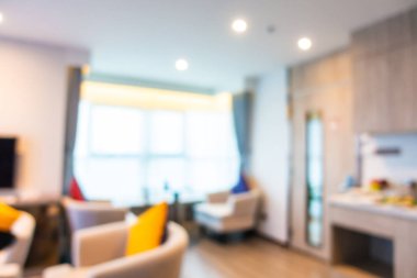 Soyut bulanık otel lobisi iç oda