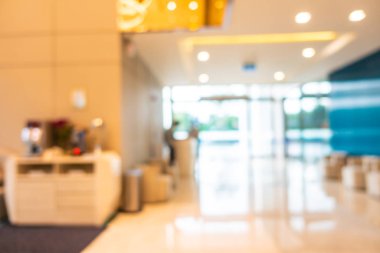 Soyut bulanık otel lobisi iç oda
