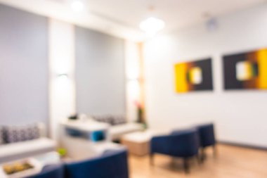 Soyut bulanık otel lobisi iç oda