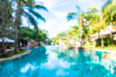 Hotel resort açık yüzme havuzunda bulanıklık