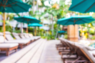 Hotel resort açık yüzme havuzunda bulanıklık