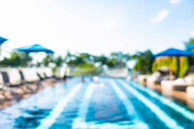 Hotel resort açık yüzme havuzunda bulanıklık