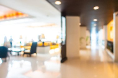 Soyut bulanık otel lobisi iç oda