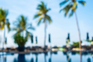 Hotel resort açık yüzme havuzunda bulanıklık