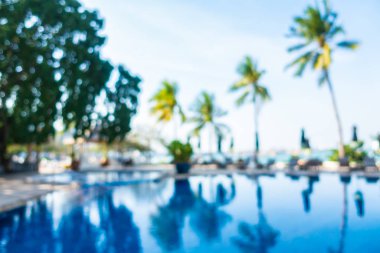 Hotel resort açık yüzme havuzunda bulanıklık