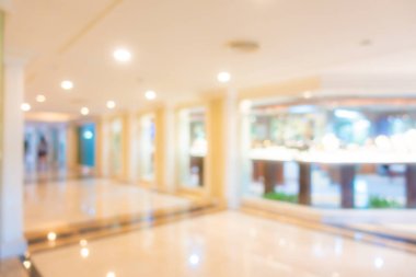 Soyut bulanık otel lobisi iç oda