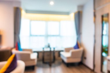 Soyut bulanık otel lobisi iç oda