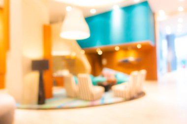 Soyut bulanık otel lobisi iç oda