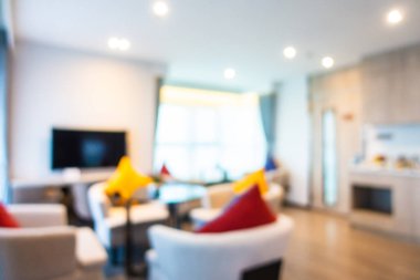 Soyut bulanık otel lobisi iç oda