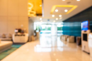 Soyut bulanık otel lobisi iç oda