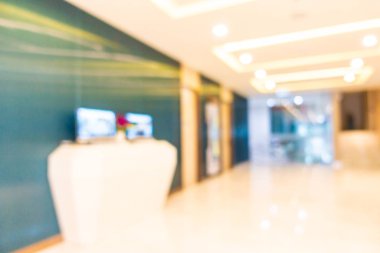 Soyut bulanık otel lobisi iç oda