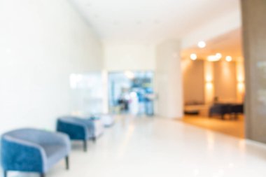 Soyut bulanık otel lobisi iç oda