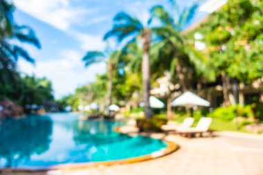 Hotel resort açık yüzme havuzunda bulanıklık