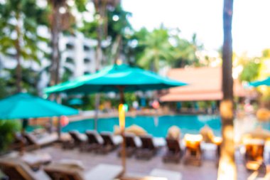 Hotel resort açık yüzme havuzunda bulanıklık