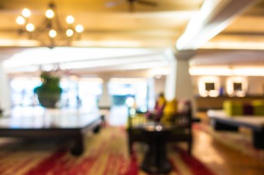 Soyut bulanık otel lobisi iç oda