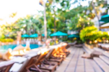 Hotel resort açık yüzme havuzunda bulanıklık