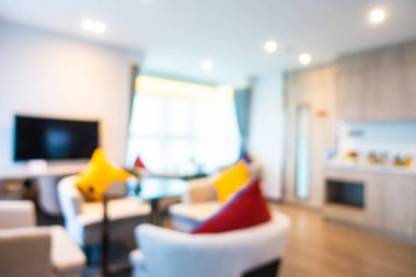 Soyut bulanık otel lobisi iç oda