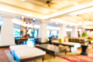 Soyut bulanık otel lobisi iç oda