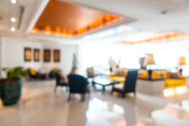 Soyut bulanık otel lobisi iç oda