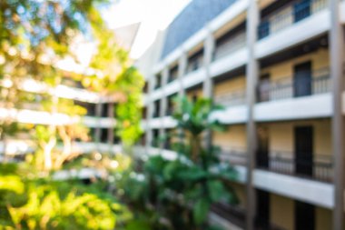 Soyut bulanık dış otel ve tatil köyü