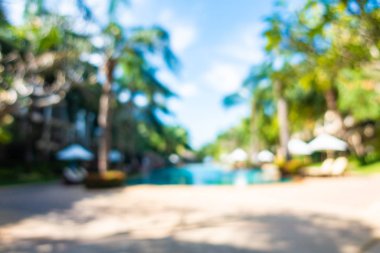 Hotel resort açık yüzme havuzunda bulanıklık