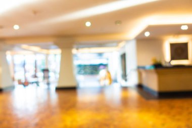 Soyut bulanık otel lobisi iç oda