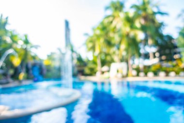 Hotel resort açık yüzme havuzunda bulanıklık