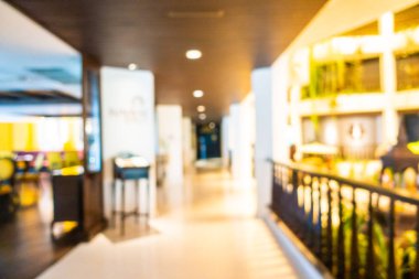 Soyut bulanık otel lobisi iç oda