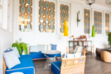 Soyut bulanık otel lobisi iç oda